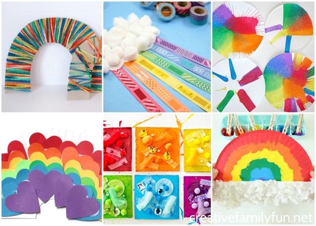 Rainbows! Find all the best crafts in this Ultimate List of Rainbow Crafts for Kids. The ideas are fun, colorful, and easy to make. You'll find so many ideas that you'll love to create.