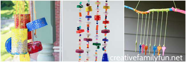 Decorate your outdoor spaces with one of these beautiful and colorful Wind Chime Crafts for Kids. Many of these crafts use recycled materials and are easy to make.