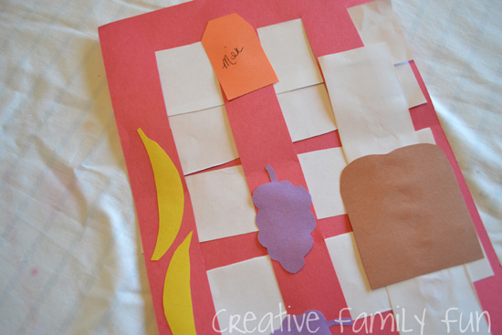 Use paper weaving along with cutting and pasting to make this fun and simple Picnic Blanket Collage Kids Craft. It's an easy to make fun picnic-themed process art activity for kids.