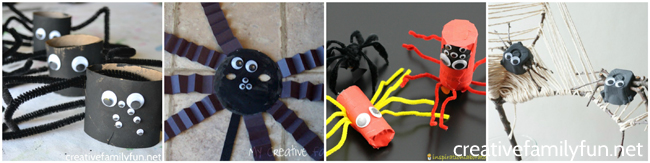 Make some spooky spiders with these fun Spider Crafts for Kids. These projects are fun for Halloween or any time of the year when you're learning about spiders.