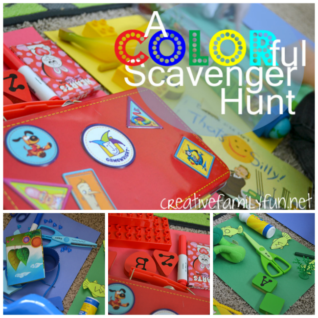 Learn all about colors with this fun and simple indoor color scavenger hunt for preschoolers and toddlers. It's easy to set up and perfect for a rainy day!