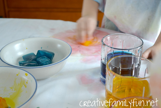 Combine art and science into a fun STEAM project where you can learn about color mixing. This color mixing lab is a fun hands-on sensory activity.