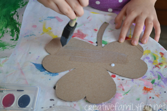 Try some fun smoosh painting to create this pretty St. Patrick's Day craft for kids. The process is fun and the results are pretty with this sensory painting idea.