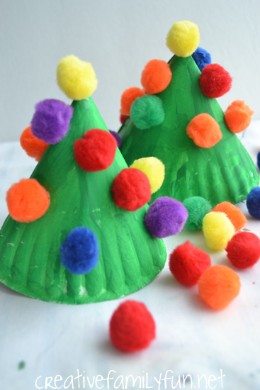 Make this fun and colorful Paper Plate Christmas Tree craft for kids or make several for a perfect kid-made Christmas decoration. 