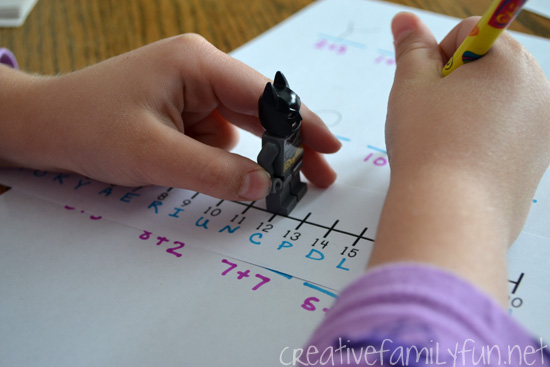 Use your addition and subtraction skills to find the secret message with this fun Number Line Secret Code math activity for kids.