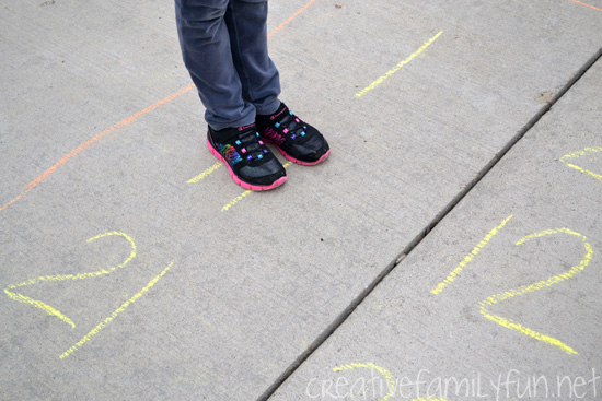 Take math outside and have some fun with this Driveway Hundred Chart Game. Your kids will be moving, learning, and having tons of fun. 