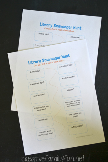 Explore the library with this fun summer reading challenge for kids. Can you find and read all the books on this Library Scavenger Hunt?