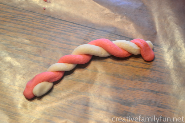 Give your Christmas tree an old-fashioned flair with a Salt Dough Candy Cane Ornament. It's such a fun keepsake ornament your kids will love to make.