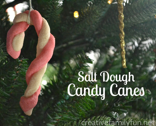 Give your Christmas tree an old-fashioned flair with a Salt Dough Candy Cane Ornament. It's such a fun keepsake ornament your kids will love to make.