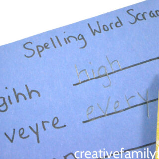 creative spelling activities for homework