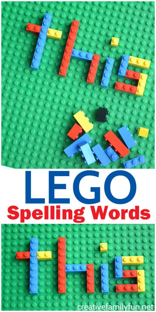 Put down the pencil and practice spelling by creating LEGO spelling words. It's great fun for little LEGO fans and all kids.