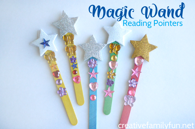 Your new readers will love making their own Magic Wand Reading Pointers that they can use to keep their place while reading.
