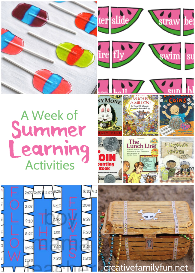 Find some great summer learning ideas at the After School Linky Party