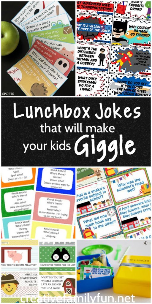 Your kids will love finding one of these lunchbox jokes when they open up their food at lunchtime. There are fun choices for any kid.