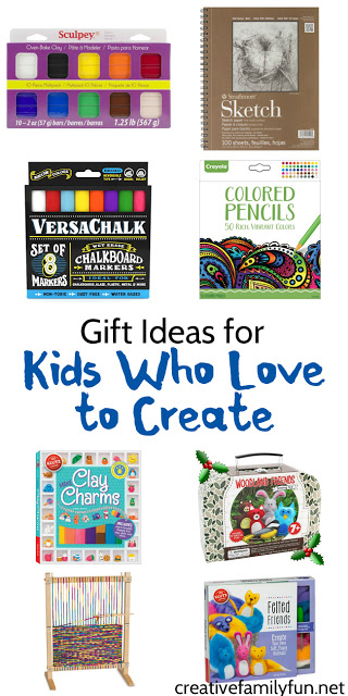 What kids of gift do you get for kids who love to create? Your creative kids will love one of the ideas in this gift guide.