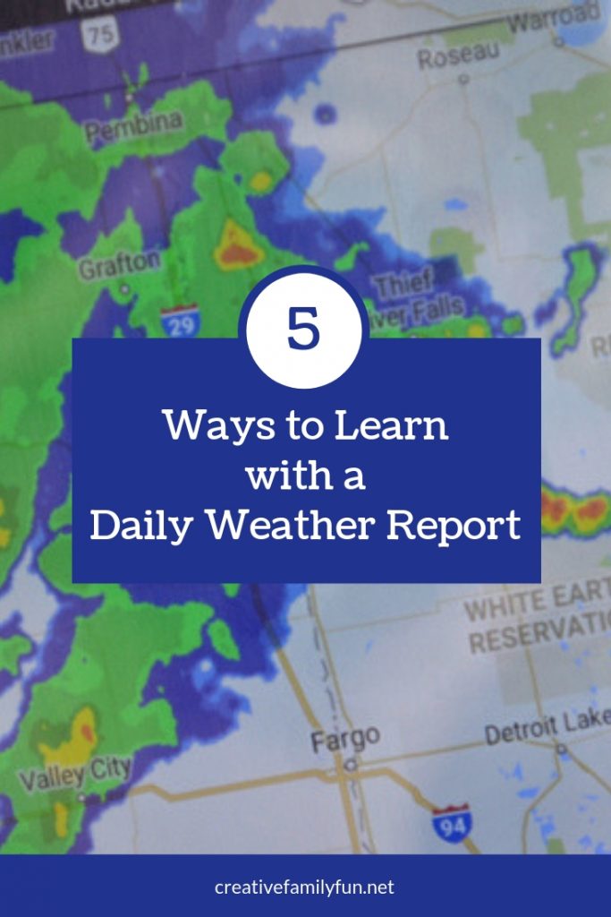 Get out your phone for this simple weather report activity. You can learn so much with a daily weather report. Here are a few ideas to try.
