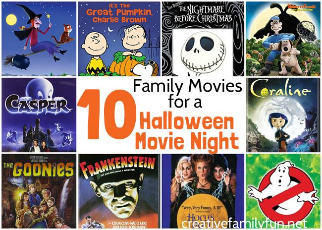 Have a fun Halloween family movie night with one of these fun family Halloween movies for kids. They're a little spooky and a lot of fun!