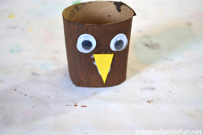 Grab some recycled materials to make this cute and colorful Cardboard Tube Turkey Craft for kids. It's a fun Thanksgiving craft.