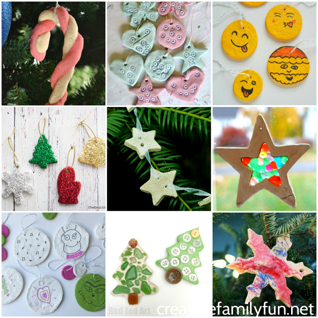Salt dough is the perfect medium for making fun keepsake ornaments. Here are the best Salt Dough Ornaments for kids to make.