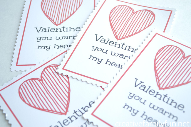 Give your friends a sweet and warm gift with these free printable Hot Chocolate Valentines. Just print, cut, and package with an envelope of cocoa.