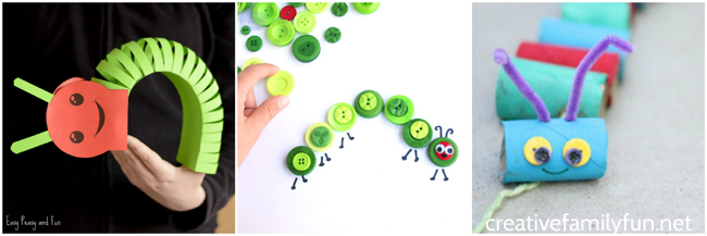 Get out your crafting supplies to make some of these fun and very cute Caterpillar Crafts for Kids. You'll find great ideas for kids of all ages.
