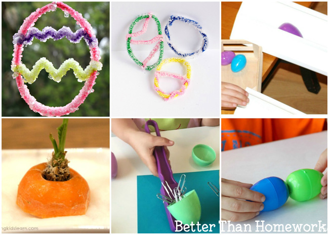 Have fun learning with these Easter Science Activities for Kids. Experiment with Easter candy, eggs, and even learning in the garden. These science experiments are fun, simple, and great to do at home.