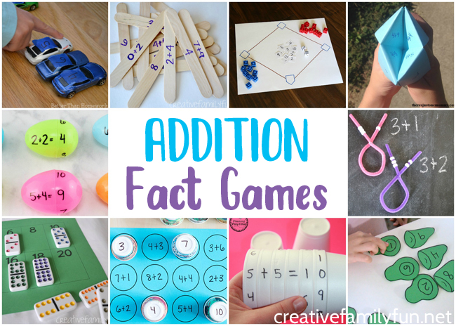 Get your kids excited about learning with one of these fun and easy-to-prep DIY Addition Fact Games for kids. Learning can be so much fun.