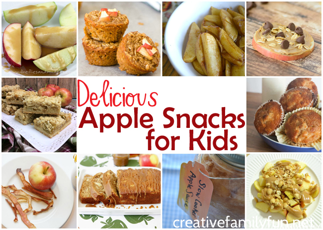 These simple and delicious apple snacks for kids are perfect for after school or between meals. Your kids will love them!