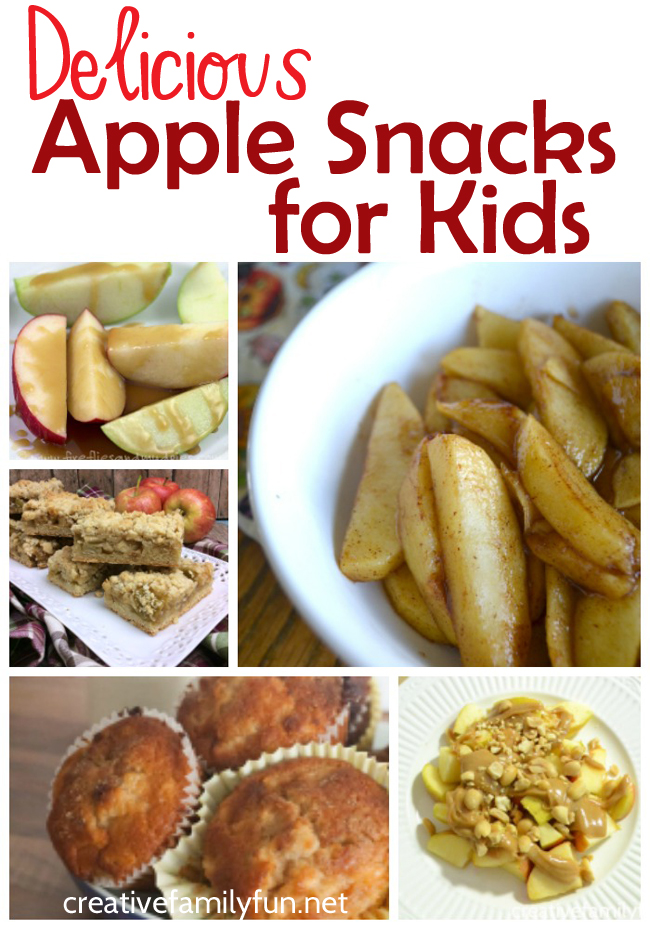 These simple and delicious apple snacks for kids are perfect for after school or between meals. Your kids will love them!