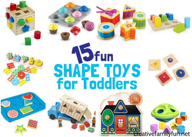 Help your toddler learn while playing with one of these fun shape toys for toddlers. These puzzles and toys are all so much fun to play with.
