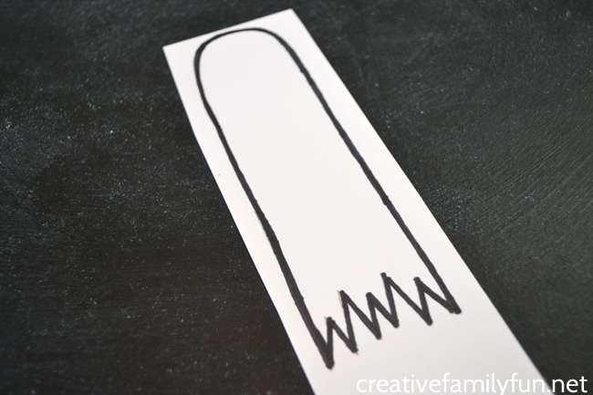 Mark your place in your favorite book with this simple Ghost Bookmark Halloween craft for kids. All it takes is a few simple supplies.