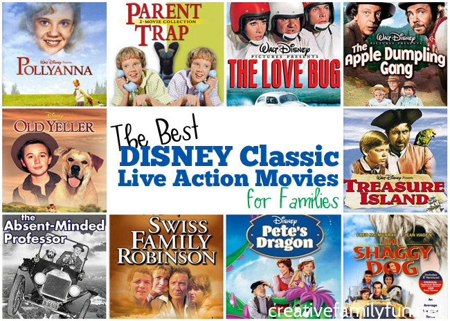 Sometimes old movies are the best for family movie night. These top 10 Disney Classic Live Action Movies for families are great kid-friendly choices.