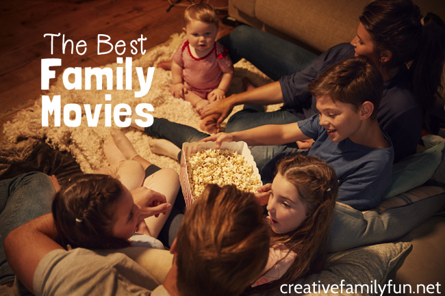 What are you going to watch for your next family movie night? Here are the best choices for fun family friendly movies to watch.