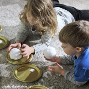 Snowball Toss Alphabet Game for Toddlers - Creative Family Fun