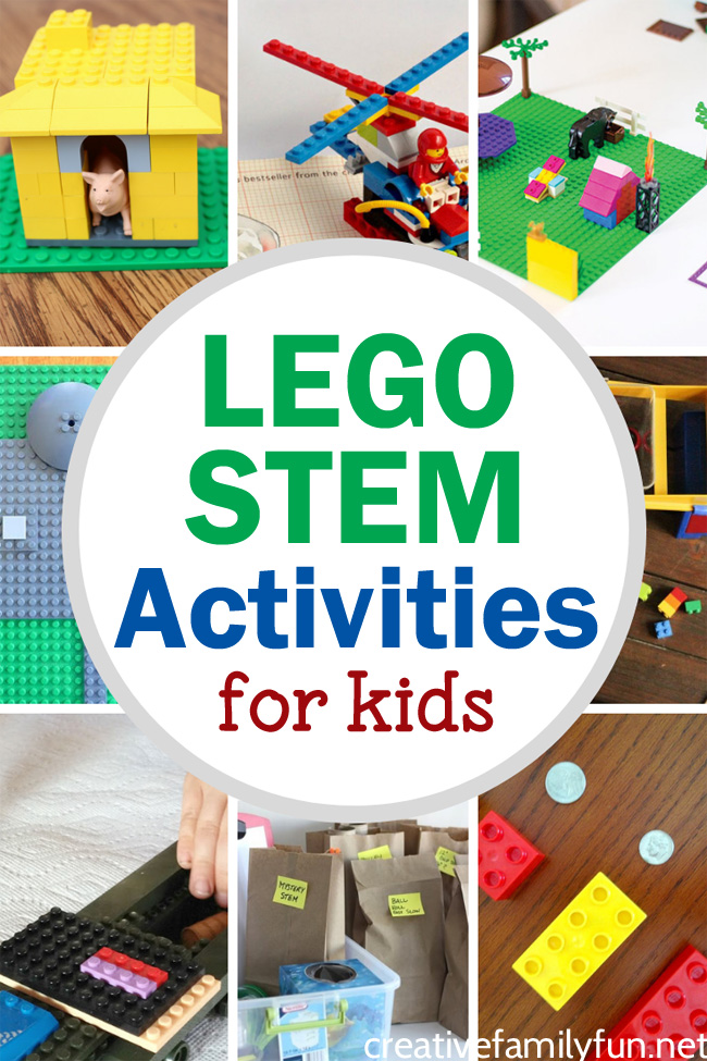 Have fun building with these LEGO STEM Challenges for Kids. These fun engineering activities are fun anytime you're looking for a STEM activity.