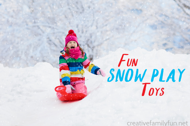 Have fun outside in the snow with all of these fun snow play toys for kids. Build snow forts, have a snowball fight, sled, and have fun!