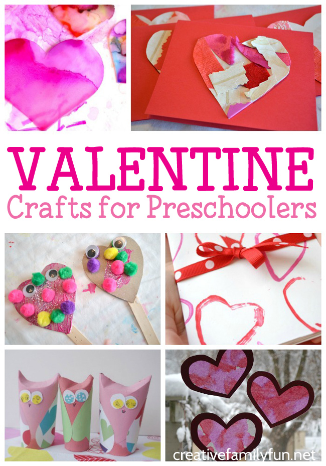 Your kids will love creating for Valentine's Day with this selection of Valentine Crafts for Preschoolers that are so much fun to make.