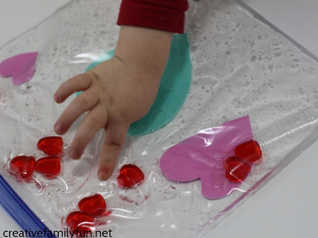 Have some Valentine's Day fun with these simple Valentine sensory bags for toddlers. They're easy to make and fun to play with!