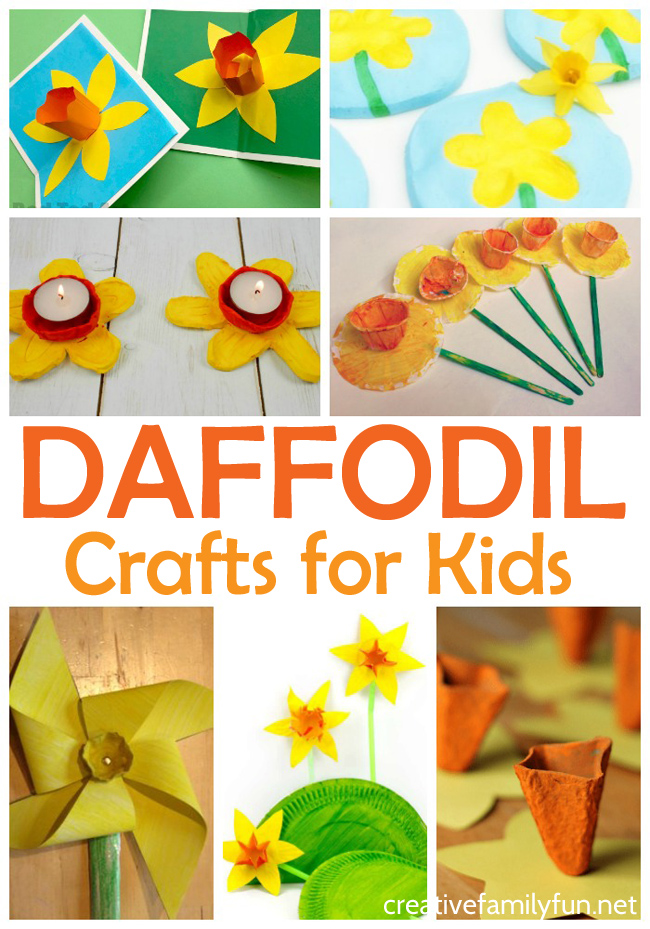 Celebrate spring with these beautiful daffodil crafts for kids. These spring flower crafts are so simple and so much fun to create. 