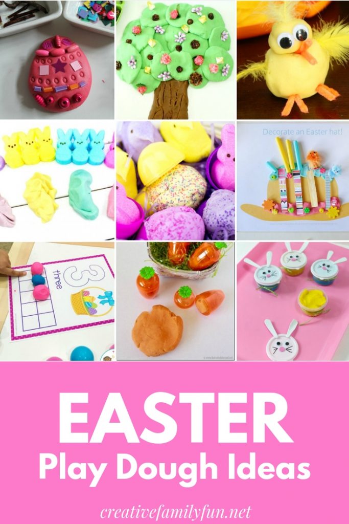 Your kids will have fun with all of these awesome Easter play dough ideas inspired by Easter eggs, chicks, bunnies, and even Easter candy.