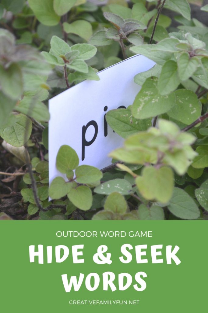 Hide words, find them, and read them with this fun IN Word Family Game: Hide and Seek Words. Post includes printable word cards.