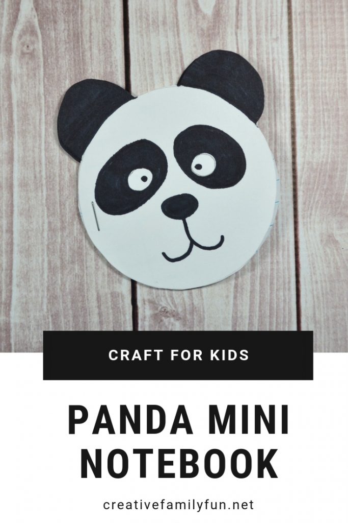 Record all your thoughts and ideas in this fun and simple Panda Mini Notebook craft that is perfect for kids and tweens to make.