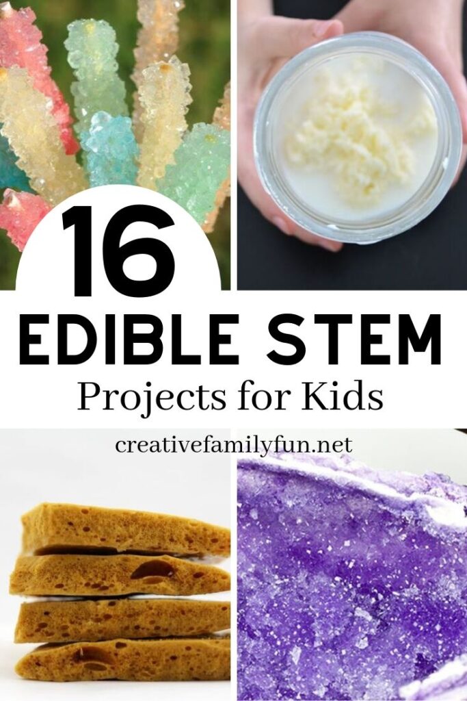 Fun and yummy STEM experiments you can actually eat! These edible STEM projects will help your kids learn math, science, engineering, and more.