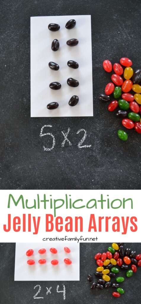 Learn about and practice multiplication with Jelly Bean Arrays. This fun Easter math activity is a great way to practice multiplying and is so much fun.